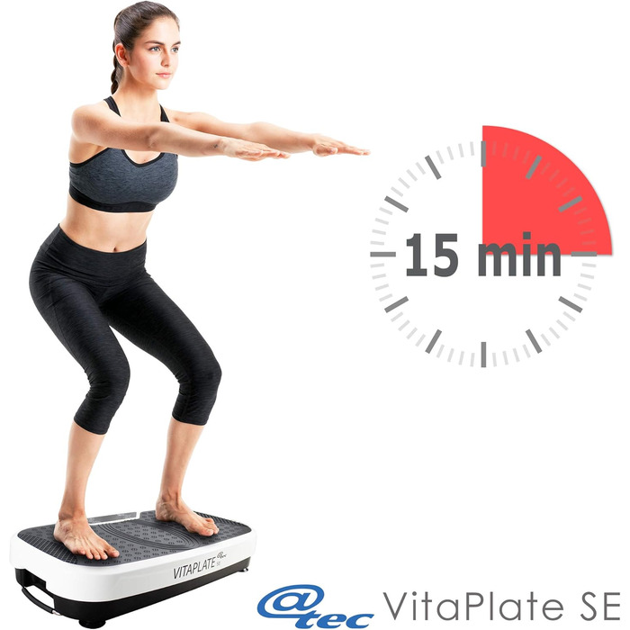 VitaPlate вібраційна платформа для фітнесу з пульсоксиметром, повний тренажер для всього тіла, @tec