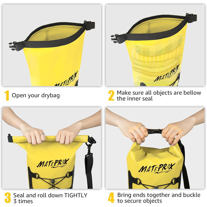 Водонепроникний мішок Dry Bag Mateprox 10L - міцний, надійний, для плавання, кемпінгу
