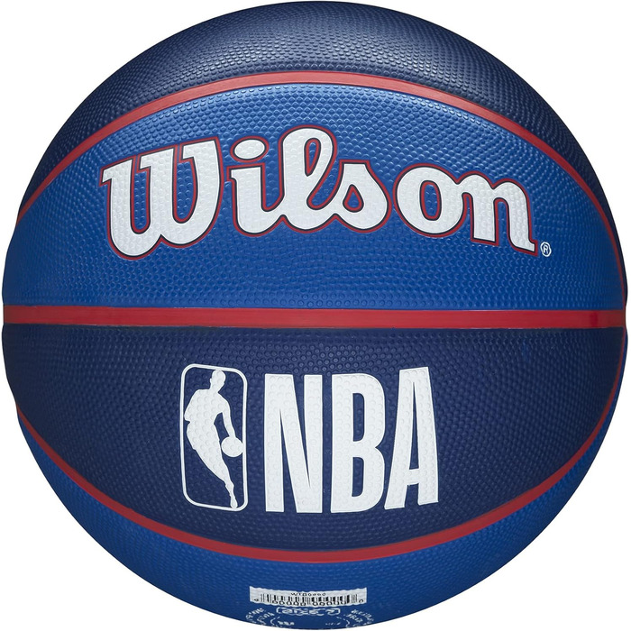 Баскетбольний м'яч Wilson NBA Team Tribute Philadelphia 76ers, розмір 7 (17,8–74,9 см)