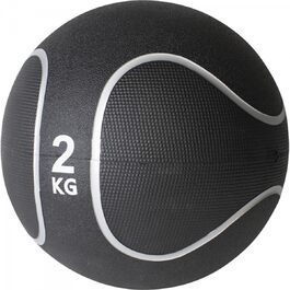 Медичний м'яч GORILLA SPORTS 2 кг, гумовий, неслизький, Ø 23/29 см, для фітнесу, тренувань, Slam Ball, Gewichtsball