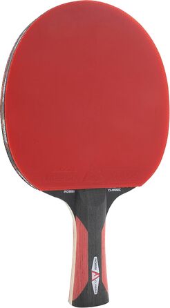 JOOLA ROSSKOPF Classic – професійна ракетка для настільного тенісу, ITTF, 2 мм губка, Compwood, чорна/червона, для клубних і професійних гравців