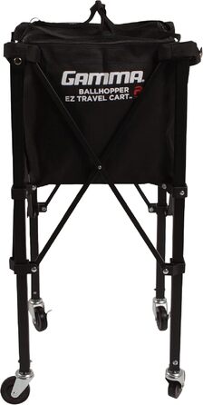Сумка-корзина для тенісних м'ячів Gamma Sports EZ Travel Cart Pro, місткість 150, легка складна конструкція, з преміум-чохлом