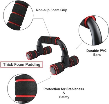 Флінтронік Підставки для віджимань, дошка для віджимань, складані, портативні, багатофункціональні, для тренувань всього тіла