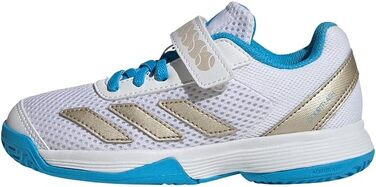 Дитячі тенісні кросівки adidas Courtflash Comfort Closure для дітей, 35 EU, білий/аквамарин