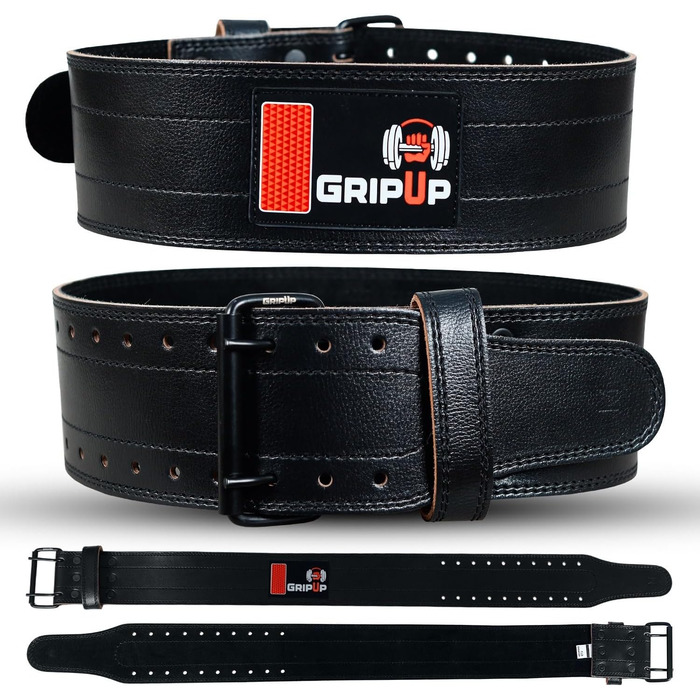 Пояс для важкої атлетики GripUp GP7, 100% шкіра, 4 дюйми, XL, для присідань, тяги, силових тренувань