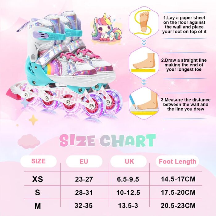 Дитячі ролики для дівчаток та хлопчиків, дизайн 