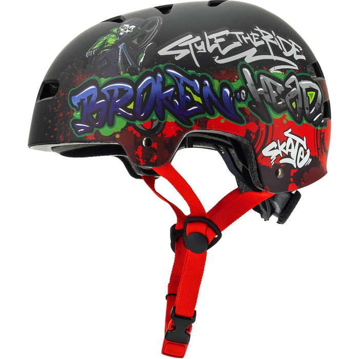 Шолом Broken Head для скейтборду, велосипеда, MTB, BMX, регульований розмір