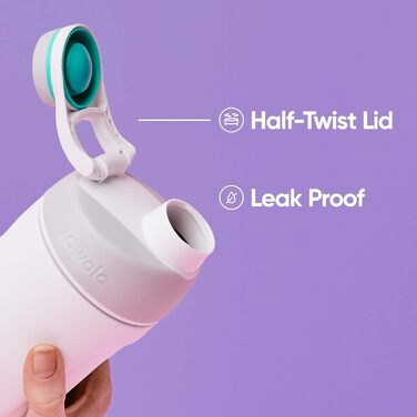 Пляшка для води Owala Twist з нержавіючої сталі 710 мл, неонова зелень, з гвинтовою кришкою