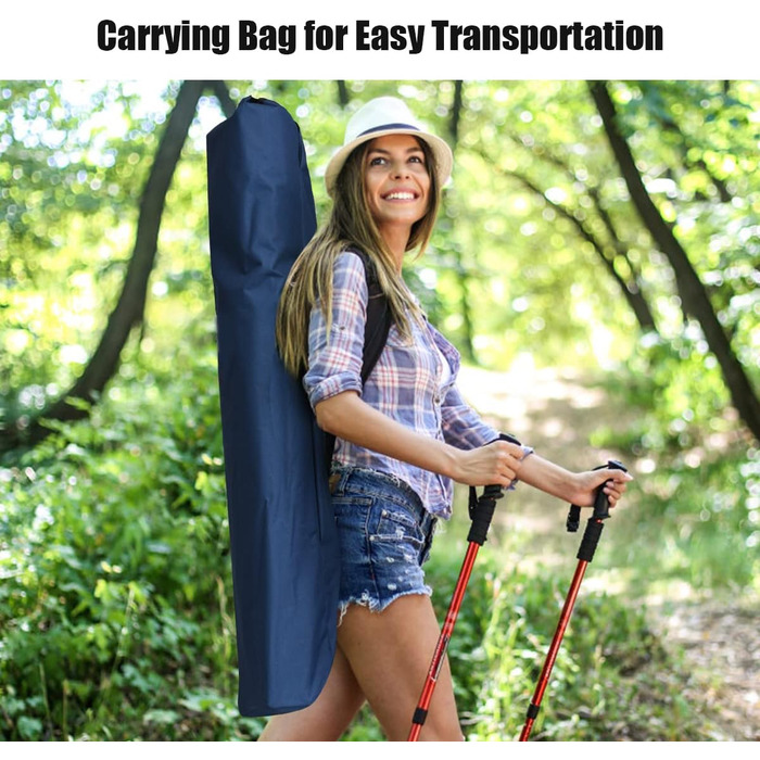 Кемпінгове ліжко Costway з металевим каркасом, складне, військового типу, одинарне, для кемпінгу та подорожей, 190 x 67 x 42 см (блакитне)