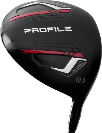 Гольф-набір Wilson Profile Complete для правшів, Графітова конструкція, Червоно-чорно-срібний, Стандартний розмір