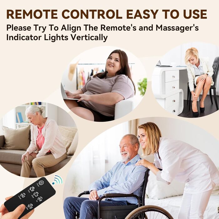 Масажер для ніг з підігрівом WERTYI Shiatsu, глибокий масаж, компресія, мульти-режими, пульт ДК, подарунок для чоловіків та жінок