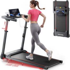 Бігова доріжка електрична Laufband 12 км/год з кутом нахилу 10%, Bluetooth, тримач для планшета, LED дисплей