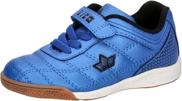 Дитячі спортивні залу та турнірні кросівки Lico Rockfield для унісекс (32 EU, блакитно-чорні)