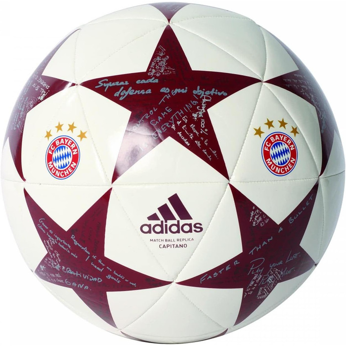 Футбольний м'яч adidas Finale 16 FC Bayern, білий/сірий, розмір 5