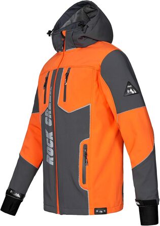 Чоловіча куртка Softshell Rock Creek Outdoor H-237, антрацит, розмір M