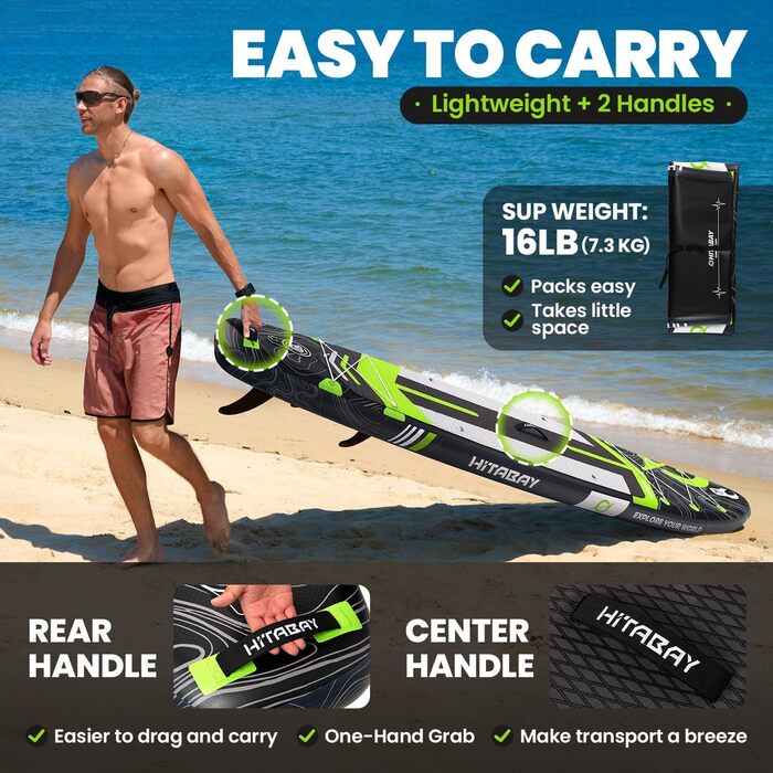 SUP Board PLANETEN надувний 320-335 см до 150 кг, комплект для початківців