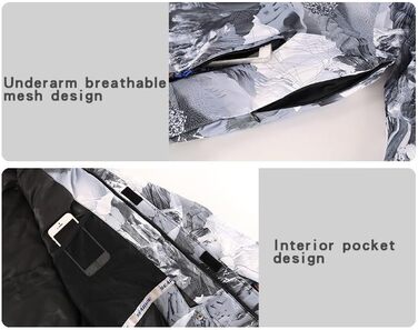 Чоловічий зимовий комбінезон для сноубордингу та катання на лижах. Водонепроникний, вітронепроникний, для туризму та альпінізму. Розмір S, колір чорний