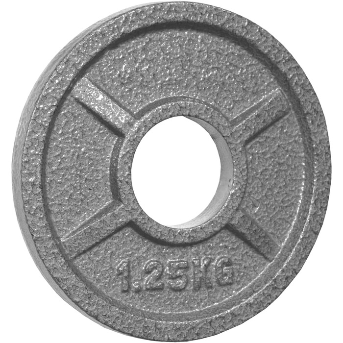Диски для штанги POWER-XTREME, чавунні, 50 мм, з ручками, вага 0,5–40 кг, сіра студійна якість