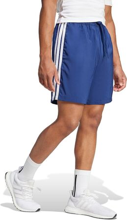 Чоловічі спортивні шорти adidas Performance Essentials Three Stripes, темно-сині/білі, розмір XL
