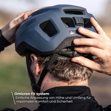 Велосипедний шолом BBB Cycling Condor 2.0 знімне візор MTB/шосе, синій матовий, L (58-62 см), travelbag