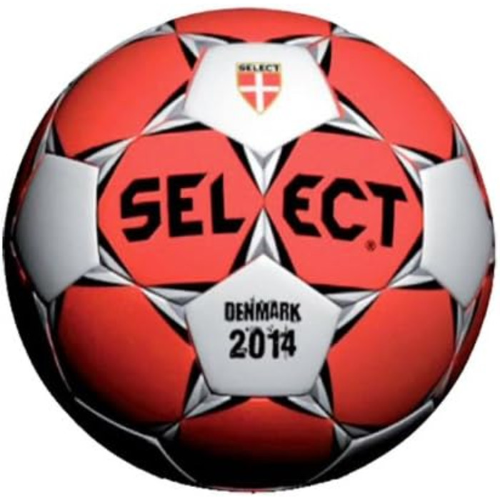 М'яч Select HB Данія червоно-білий, розмір 2, гандбольний