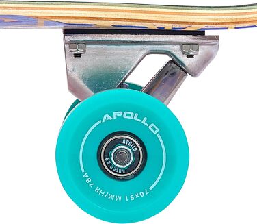 Лонгборд Apollo Dancer 46x9,5 дюймів з підшипниками ABEC 9, стильний круїзер для денсингу, трюків, для професіоналів і новачків