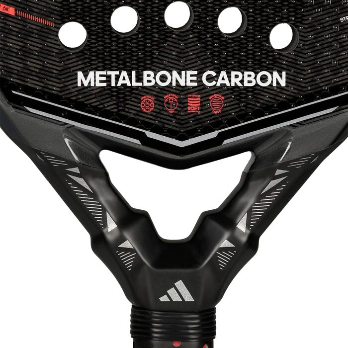 Ракетка для падел Adidas Metalbone Carbon 2026 453г чорна - професійна ракетка для гри в падел