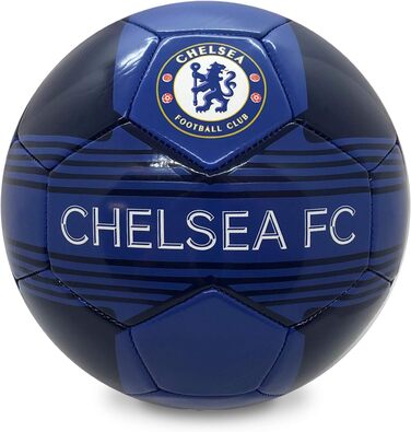 Футбольний м'яч Chelsea FC з логотипом клубу, офіційний мерч, подарунок для фанатів, синій, розмір 4