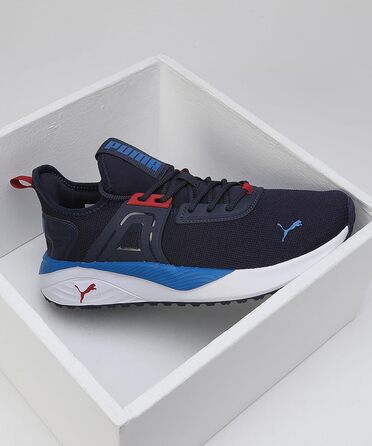 Кросівки PUMA Pacer 23 для жінок та чоловіків, 46 EU, чорний/червоний/королівський блакитний