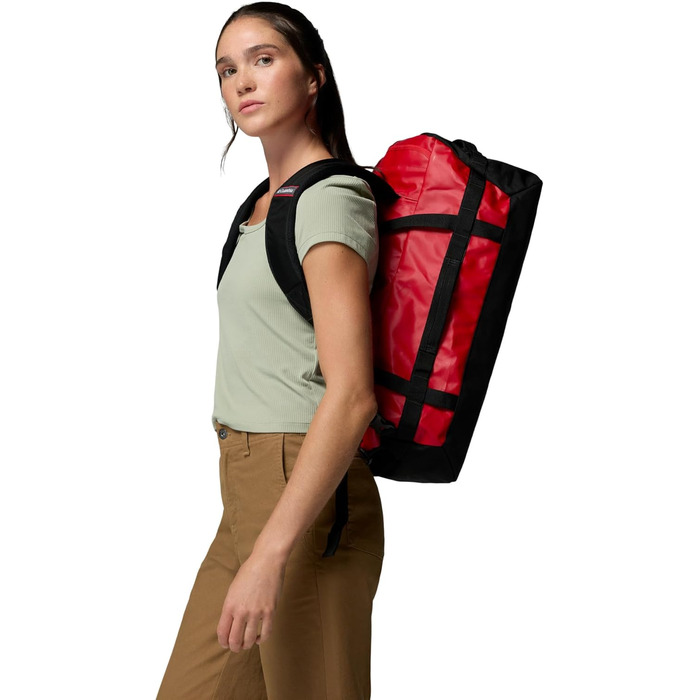 Унісекс сумка-дафл Columbia Landroamer 40L для подорожей та спорту, Mountain Red/Black