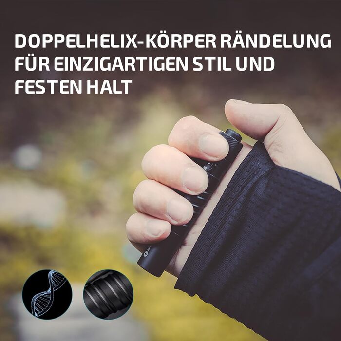 Ліхтарик Olight I3T EOS 180 люмен, міні, водонепроникний IPX8, алюмінієвий корпус, чорний - для кемпінгу та походів