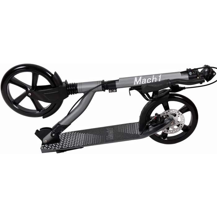 Самокат Mach1 ALU City Roller складаний, колеса 145-250 мм, для дорослих і дітей, алюмінієвий, великі колеса XXL