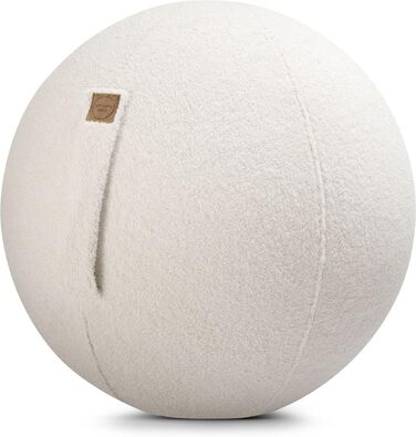 Гімнастичний м'яч Sitzball Woolly з плюшевим чохлом, натуральний колір