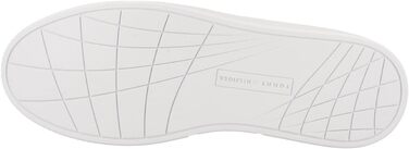 Чоловічі шкіряні кросівки Tommy Hilfiger Low Icon Court Leather Flag Essential, білі, розмір 44 EU