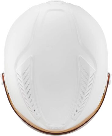 Гірськолижний шолом uvex HLMT 600 Visor для дорослих, білий матовий, 53-55 см