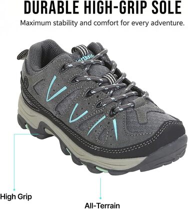 Дитячі трекінгові черевики Northside Cheyenne Jr для малюків (4-8 років) 32 EU сірий/аква