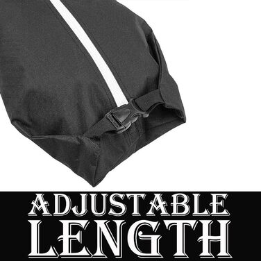 Чохол для лиж MOPHOEXII MOOCY: для подорожей літаком, підходить для лиж до 200 см, чорний з зеленим кантом