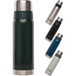 Термос trnk Outdoor polar 2, 750 мл, нержавіюча сталь, BPA-free, з 2 чашками, тримає тепло 24 години, підходить для посудомийної машини, зелений