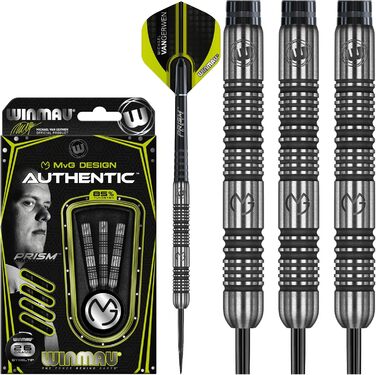 Дротики Winmau Michael Van Gerwen MvG Authentic 85% вольфраму з перами Prism та стрижнями