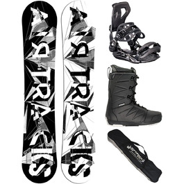 Комплект сноуборду Airtracks для чоловіків: дошка BWF Camber Wide, кріплення Master, черевики Star Black 43, сумка для сноуборду. Розміри дошки: 155, 159, 161, 165, 171 см.