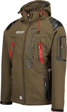 Географічний Норвегія Tangata Herren Functional Outdoor куртка червона (XXL, Хакі, Червоний)