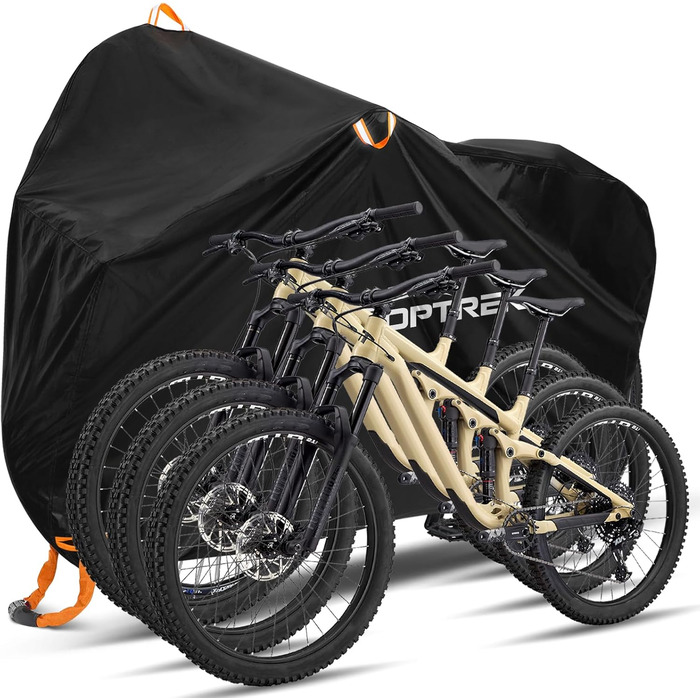 Чохол для велосипедів Toptrek на 3 велосипеда, водонепроникний, 210D Oxford, 220 x 120 x 110 см