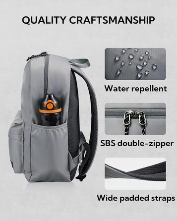 WATERFLY 20L легкий шкільний рюкзак із відділенням для ноутбука, універсальний міський рюкзак для чоловіків і жінок, для школи, роботи, спорту, подорожей та туризму