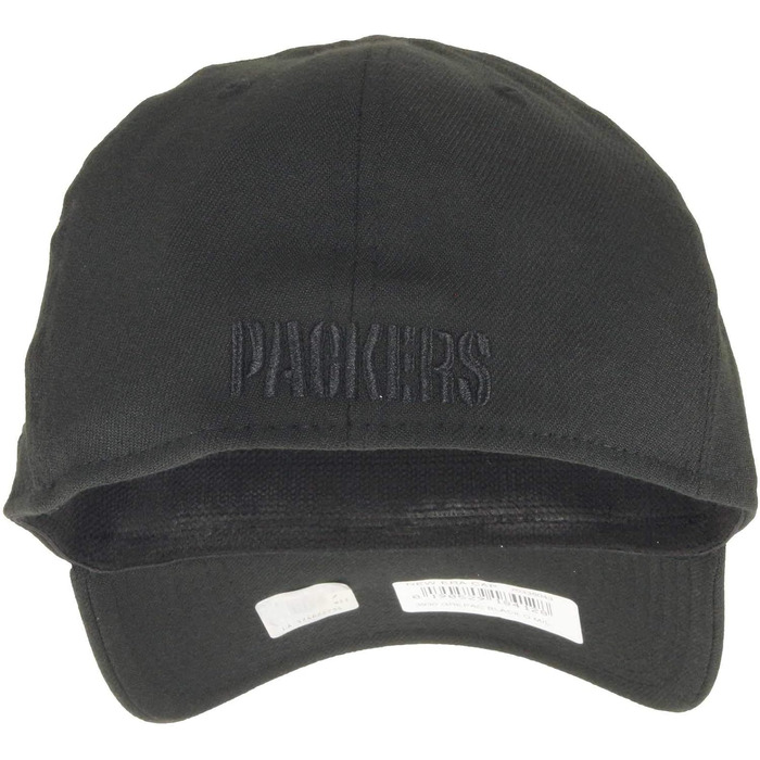 Кепка New Era NFL 39Thirty Packers чорна, L-XL | Бейсболка з логотипом команди
