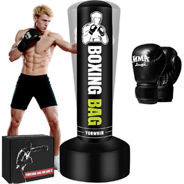 Надувний боксерський мішок для дорослих, стоячий боксерський мішок, самостійний мішок для кікбоксингу, обладнання для тренувань MMA, Муай Тай, фітнесу, ударної сили, стиль A