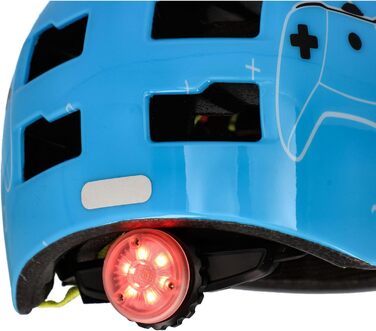 Дитячий велосипедний шолом FISCHER BMX з LED підсвіткою, для велосипеда, самоката та екстремальних видів спорту