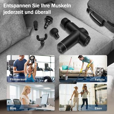 Електрична масажна пістолета з підігрівом та охолодженням для глибокого масажу м'язів