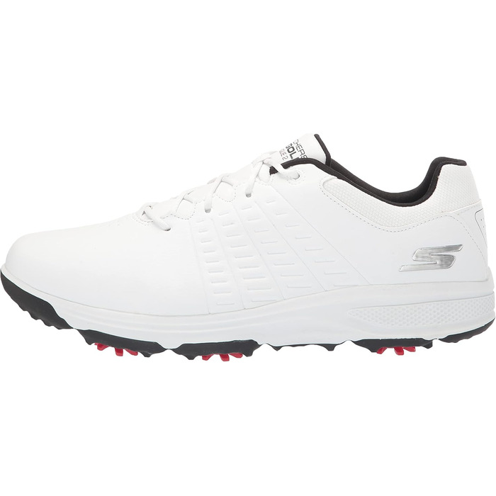 Чоловічі гольф-туфлі Skechers Torque водонепроникні, 44 EU, широка колодка, білий/чорний колір