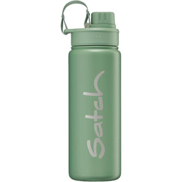 Пляшка для води satch з нержавіючої сталі 0,5 л, BPA-free, герметична, для газованих, гарячих та холодних напоїв, колір Nordic Jade Green (світло-зелена)