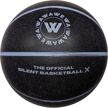 Безшумний баскетбольний м'яч WAWAWEWA Silent Basketball X, розмір 7, 74,9 см, з рифленої безповітряної піни для тихого дриблінгу та тренувань у приміщенні